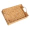 Hello Honey® 15.75" Natural Water Hyacinth Handwoven Tray with Handles